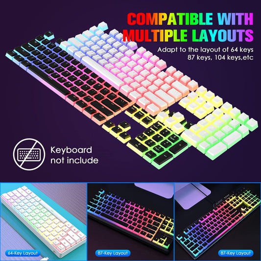 Detachable DIY Pudding Keycap: Double Shot Translucent Layer, Mechanical US Layout - UK Exclusive - ShipTrends