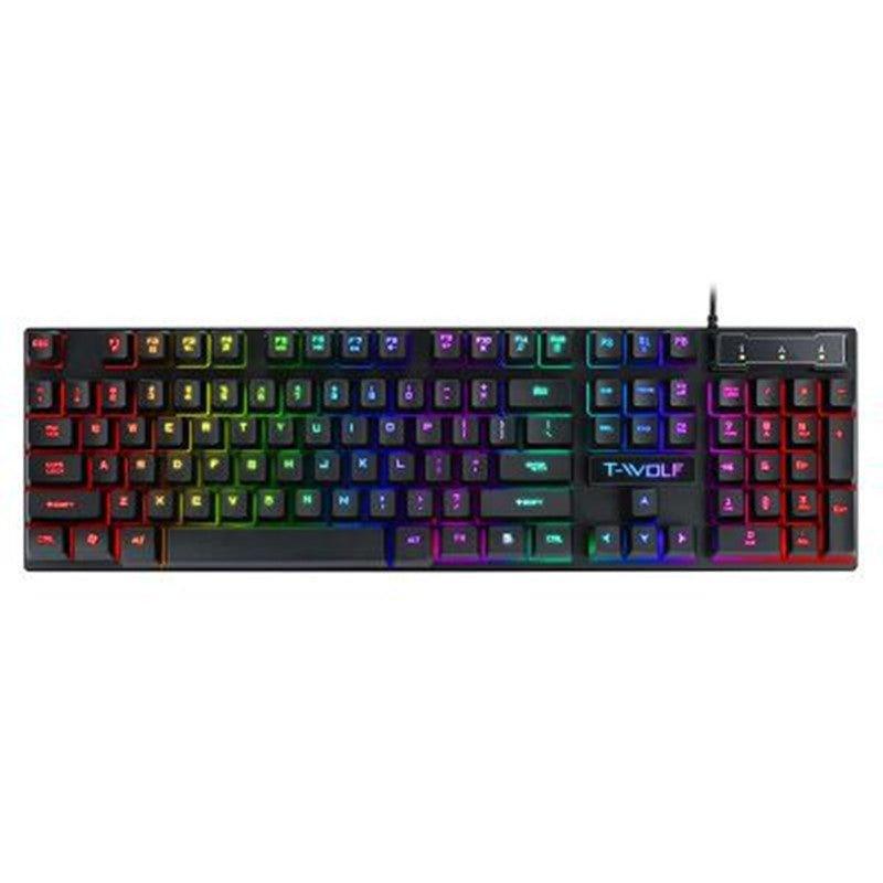 Gaming USB Luminous Wired Keyboard: Floating Key Manipulator - ShipTrends