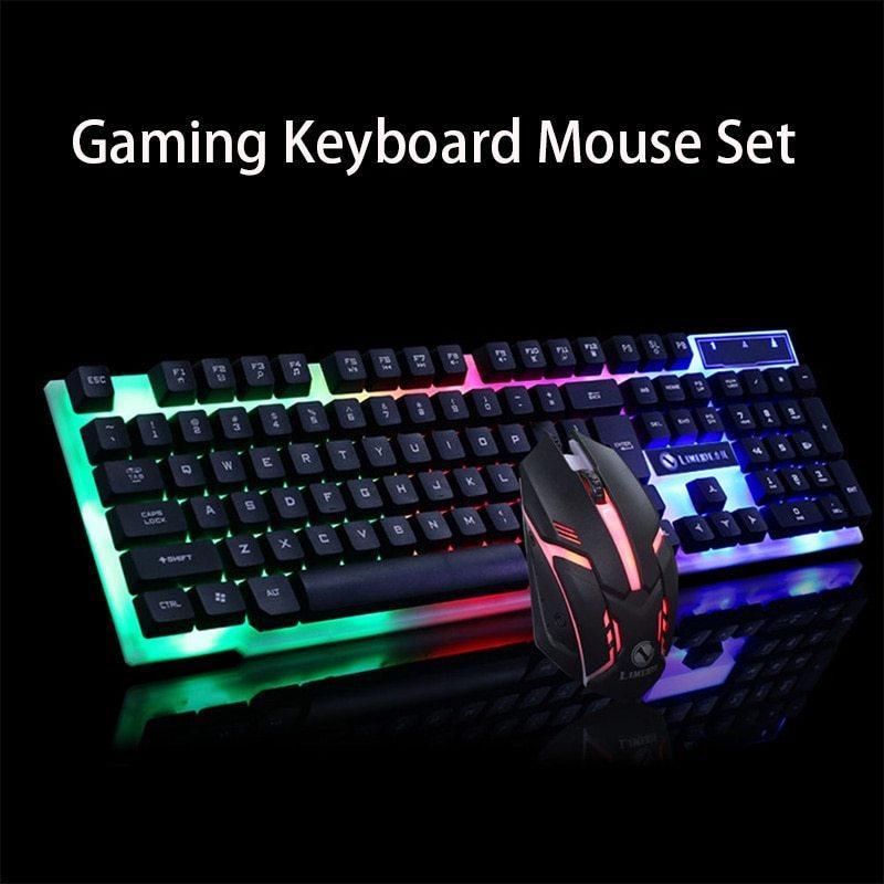 GTX300 Gaming Combo Set: LED Glowing Keyboard and Mouse - ShipTrends