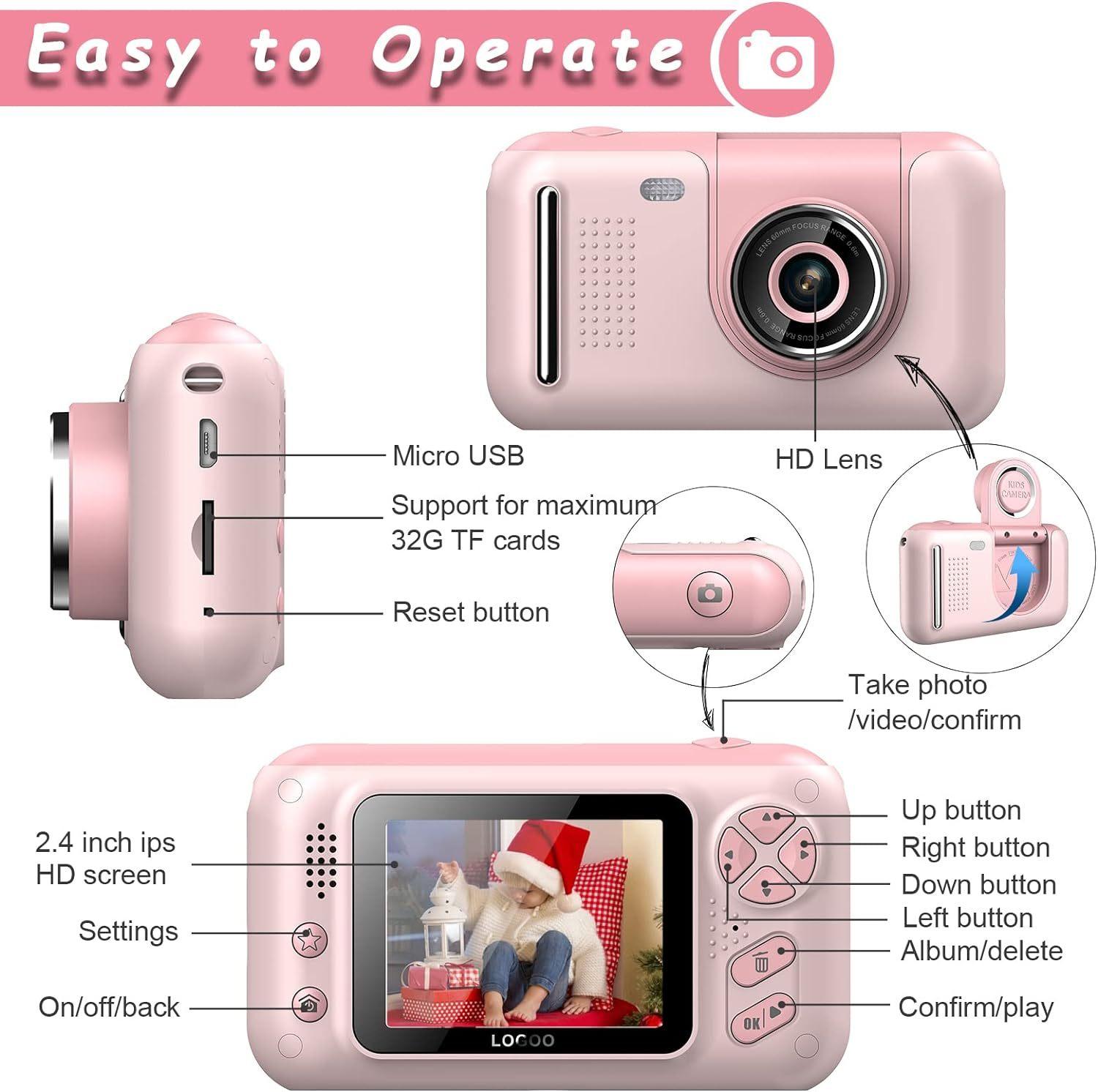 Kids Camera: Capture Fun Moments with 20MP Photo Resolution and 1080P HD Video - UK Exclusive - ShipTrends