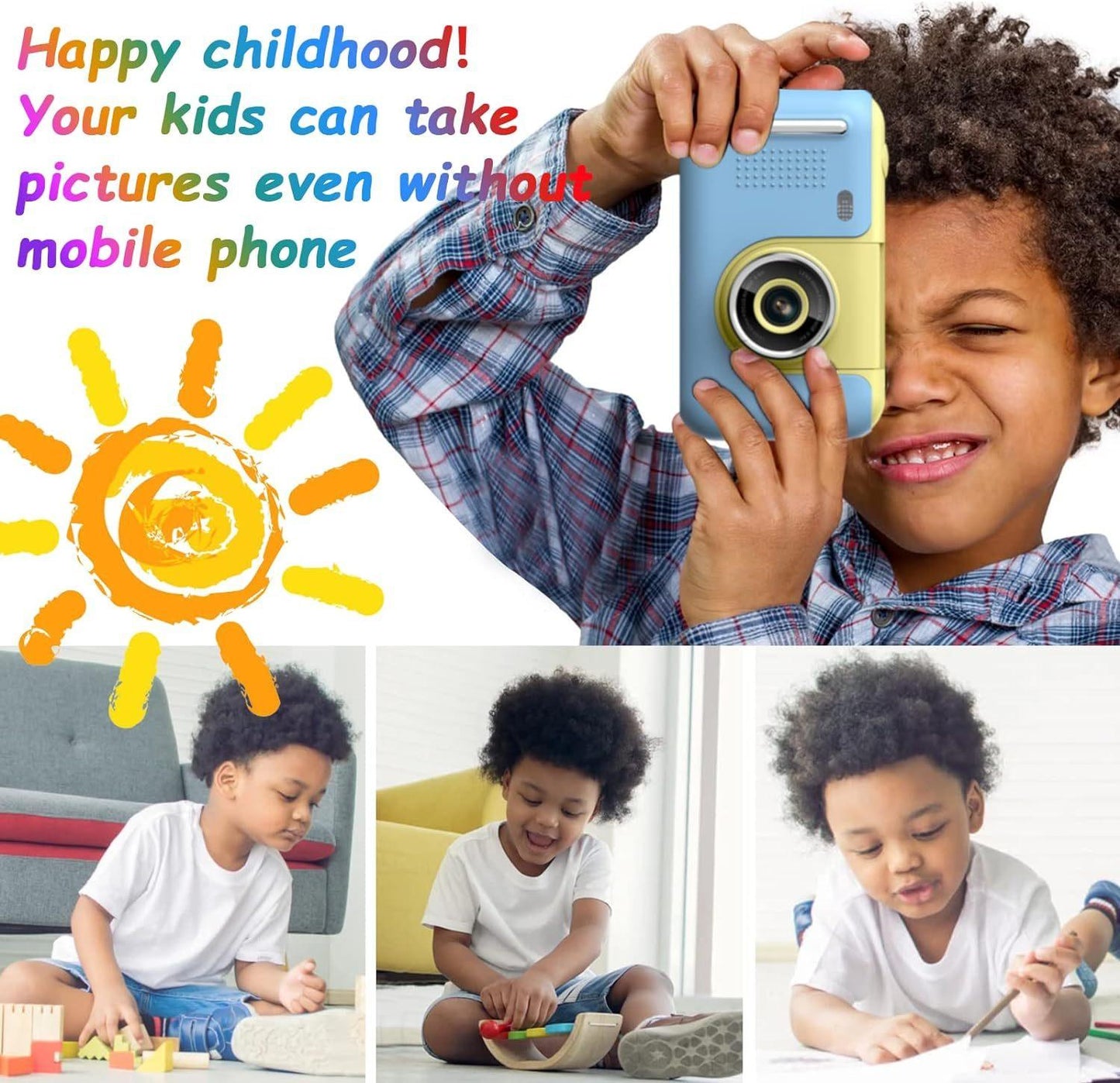 Kids Camera: Capture Fun Moments with 20MP Photo Resolution and 1080P HD Video - UK Exclusive - ShipTrends