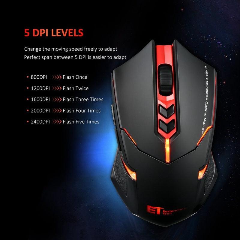 Power - Saving Silent Luminous Wireless Mouse - ShipTrends