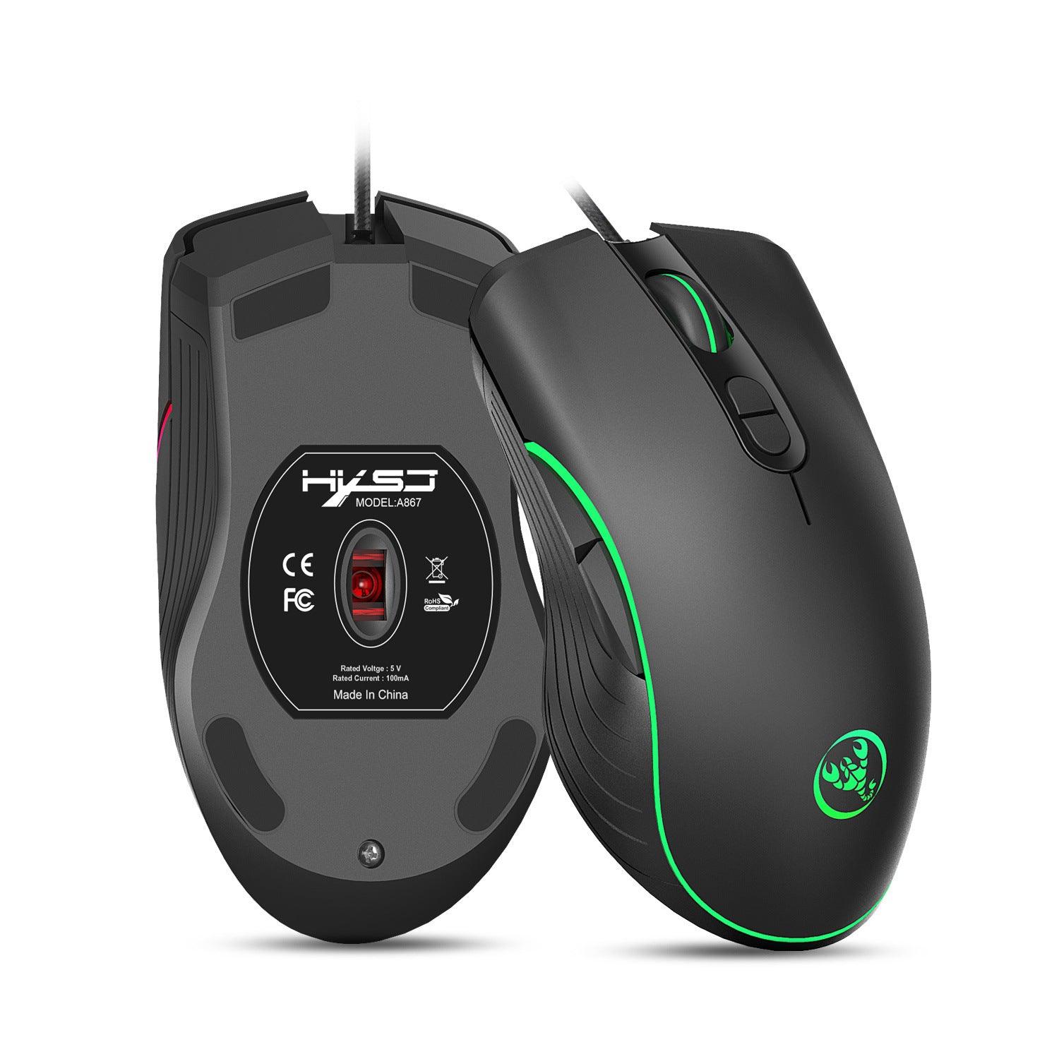 Radiant RGB Glowing Gaming Mouse for Enhanced Gameplay - ShipTrends