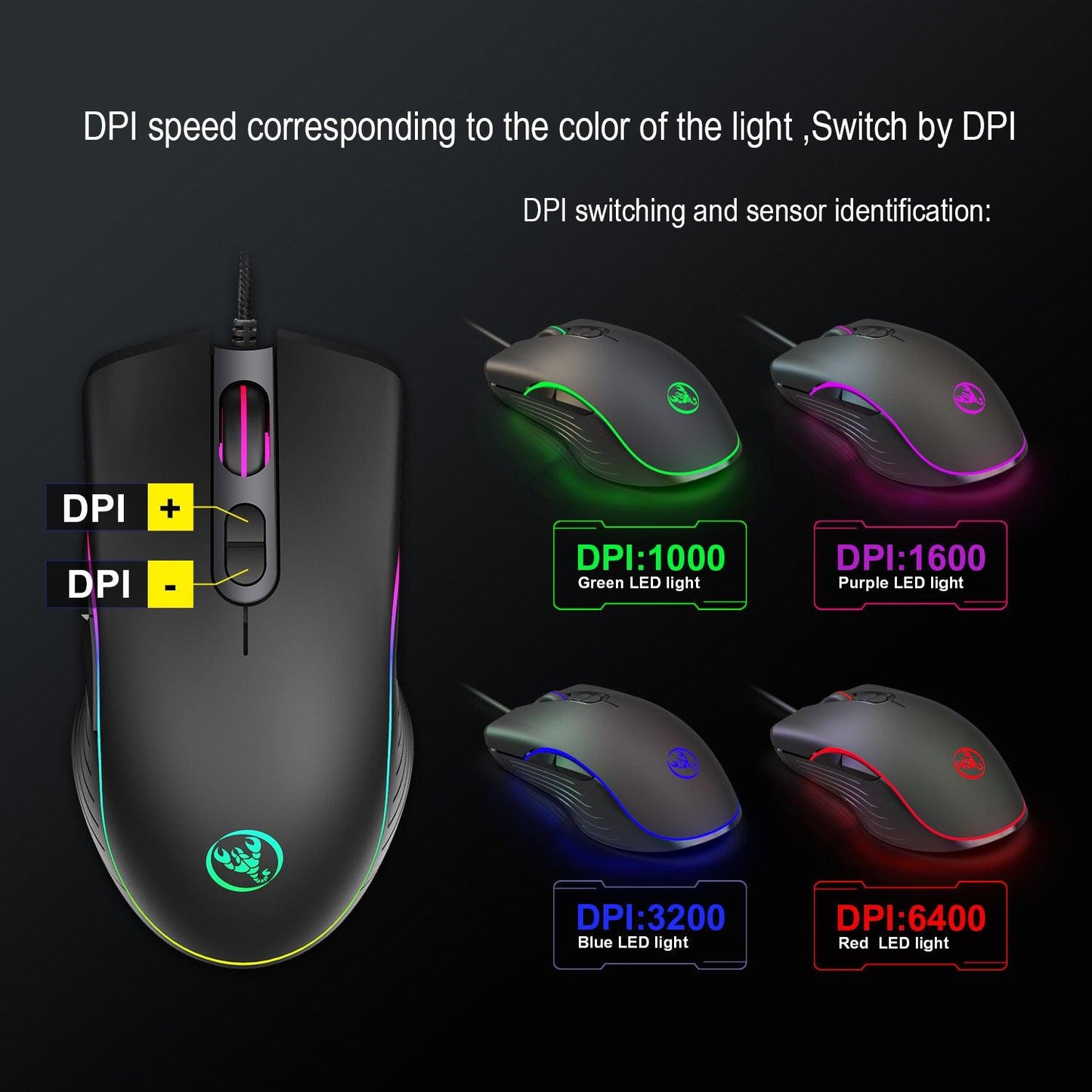 Radiant RGB Glowing Gaming Mouse for Enhanced Gameplay - ShipTrends