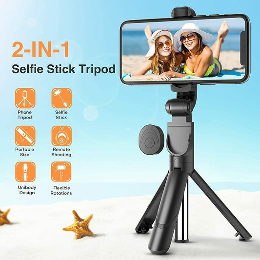 Versatile Telescopic Selfie Stick with Bluetooth Tripod Monopod Phone Holder - UK Exclusive - ShipTrends