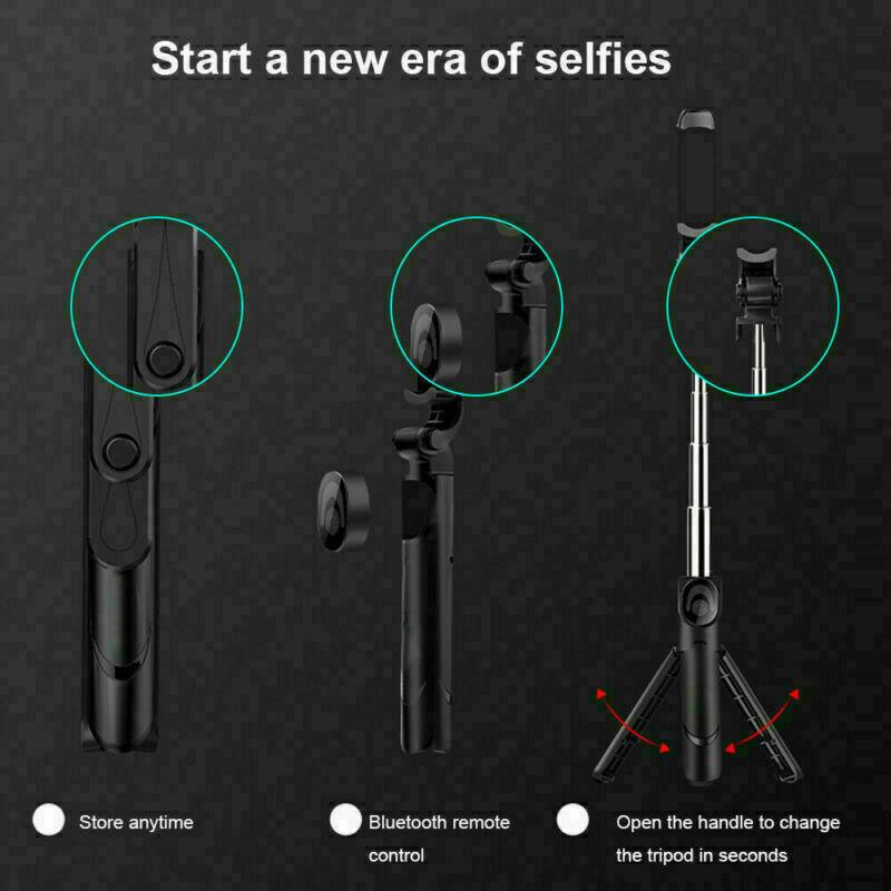 Versatile Telescopic Selfie Stick with Bluetooth Tripod Monopod Phone Holder - UK Exclusive - ShipTrends