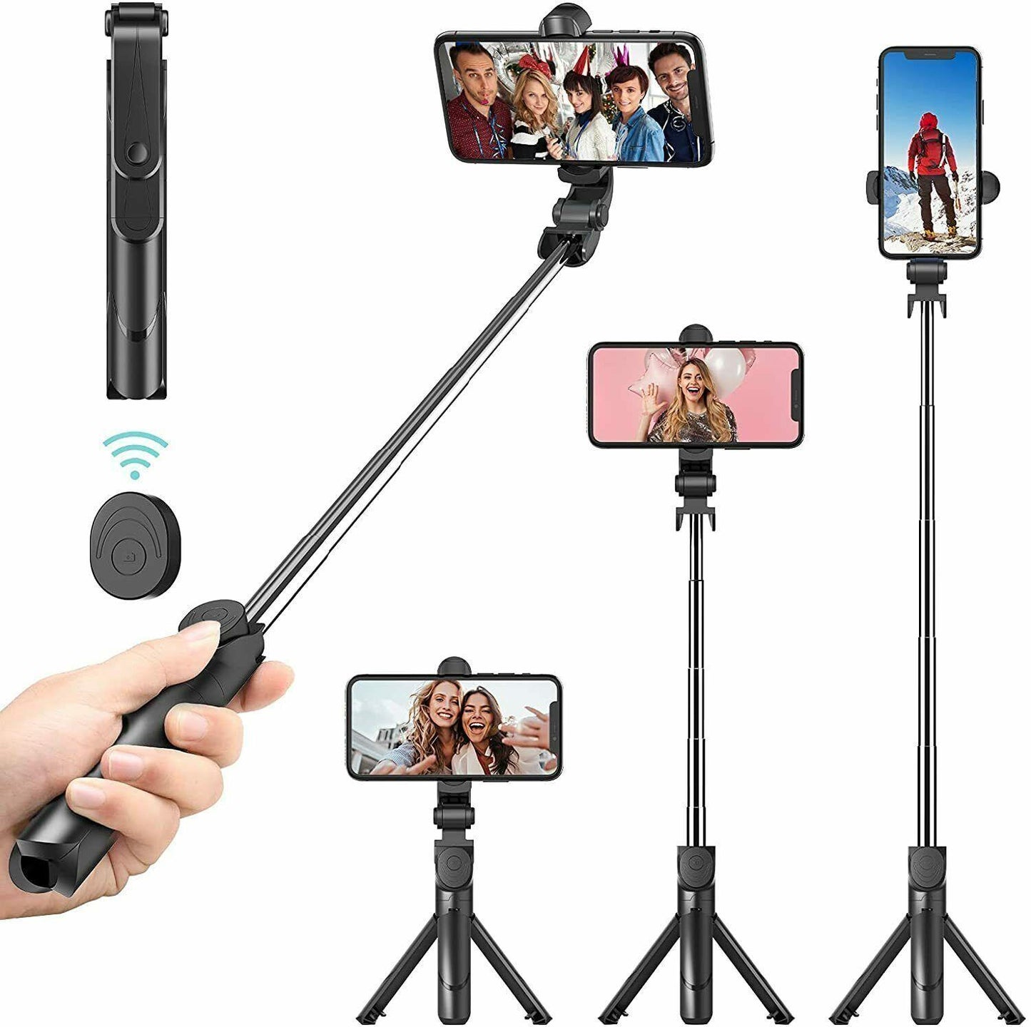 Versatile Telescopic Selfie Stick with Bluetooth Tripod Monopod Phone Holder - UK Exclusive - ShipTrends