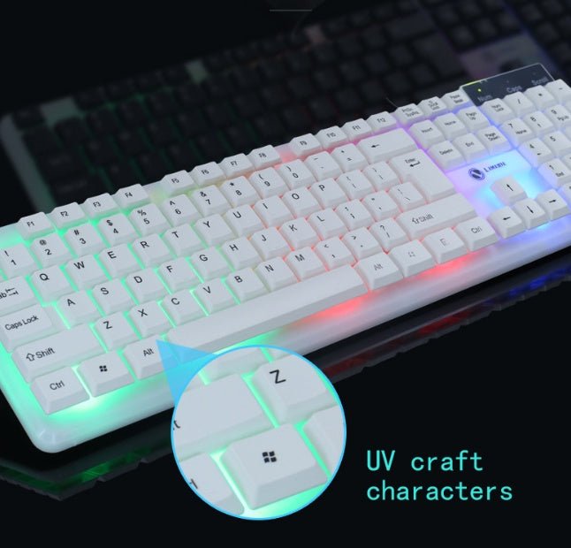 Wired LED Keyboard and Mouse Combo: Illuminate Your Workspace - ShipTrends