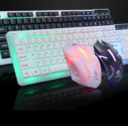 Wired LED Keyboard and Mouse Combo: Illuminate Your Workspace - ShipTrends