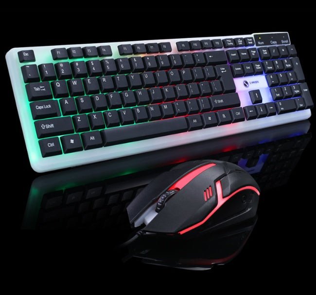 Wired LED Keyboard and Mouse Combo: Illuminate Your Workspace - ShipTrends