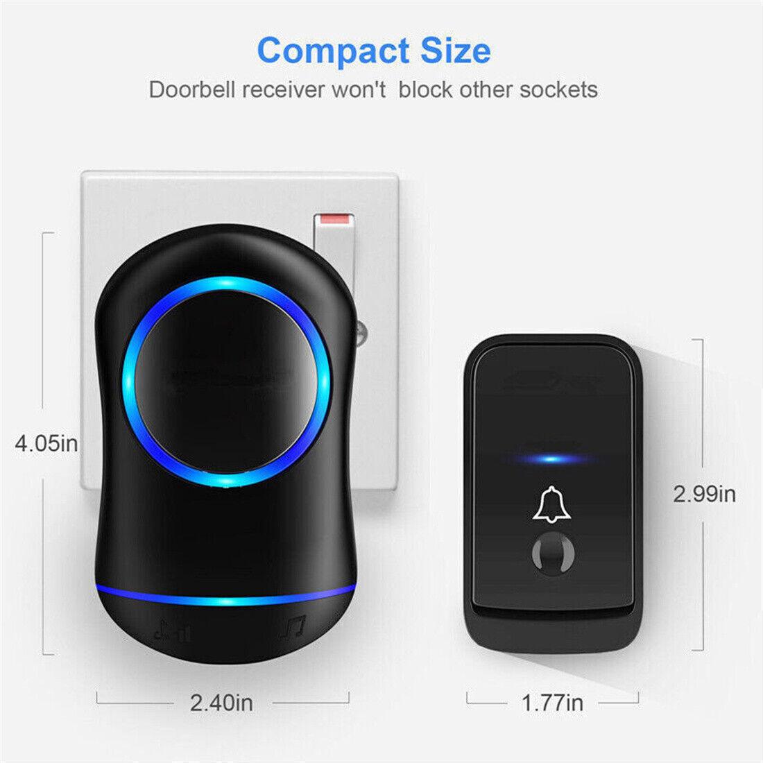 Wireless Waterproof Doorbell: Long Range, Plug - In Home Cordless Doorbell - UK Exclusive - ShipTrends