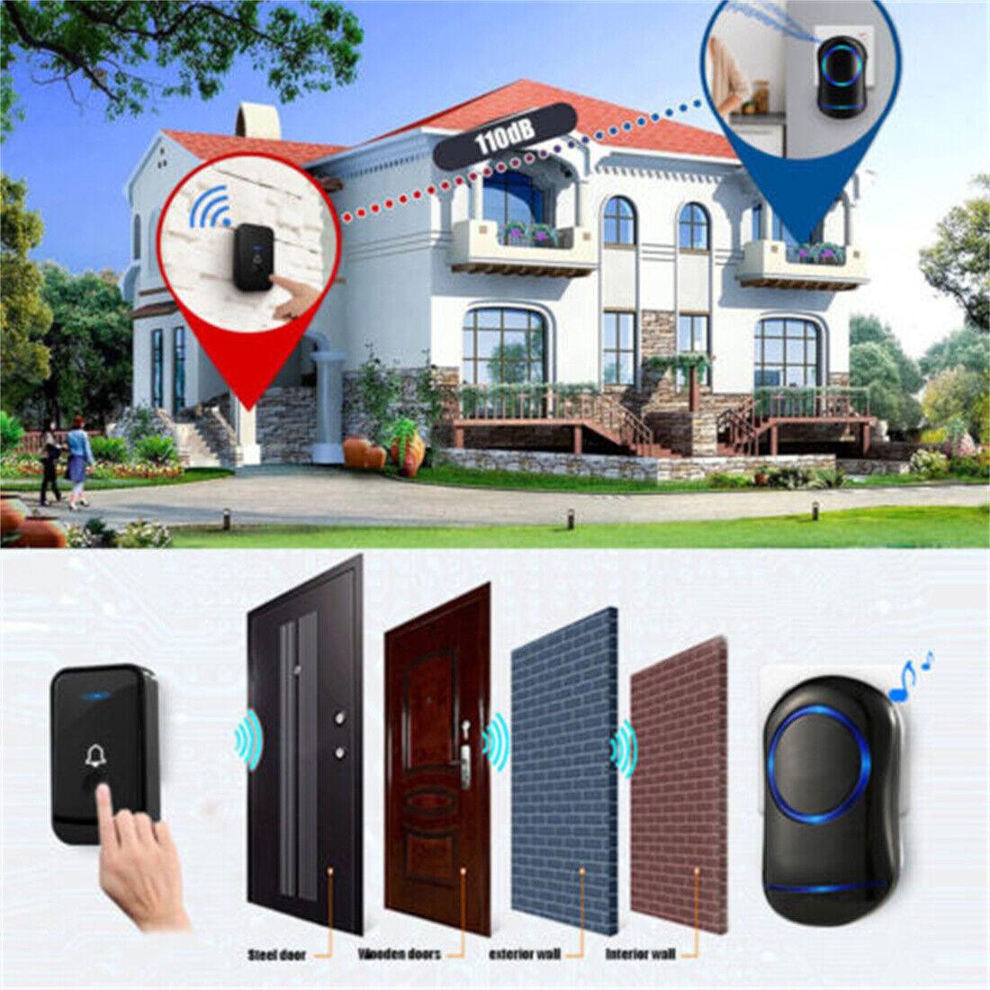 Wireless Waterproof Doorbell: Long Range, Plug - In Home Cordless Doorbell - UK Exclusive - ShipTrends